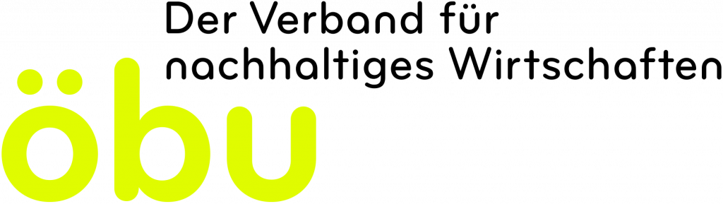 Logo schwarz-grün von öbu – Verband für nachhaltiges Wirtschaften